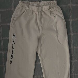 Brandy Melville John Galt Malibu Ivory sweat pants